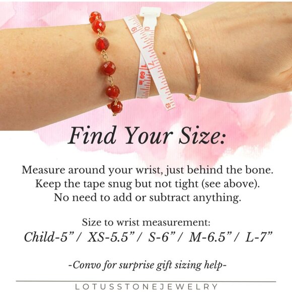 Lotus Stone Design Rose Gold Filled Twisted Rope Cuff Bracelet for Women, Medium - Picture 6 of 9